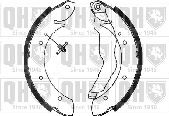 Quinton Hazell BS887 - Brake Shoe Set www.autospares.lv