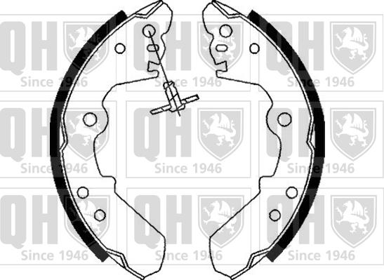 Quinton Hazell BS831 - Комплект тормозных колодок, барабанные www.autospares.lv