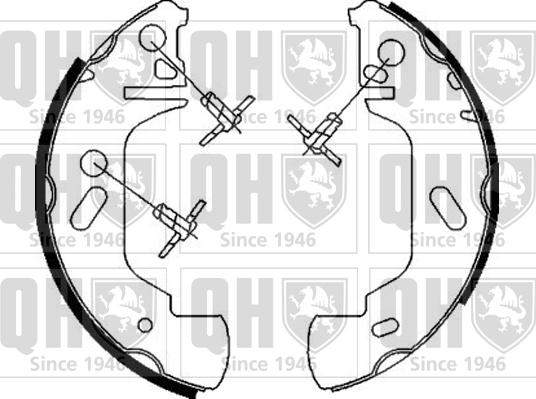 Quinton Hazell BS838 - Brake Shoe Set www.autospares.lv