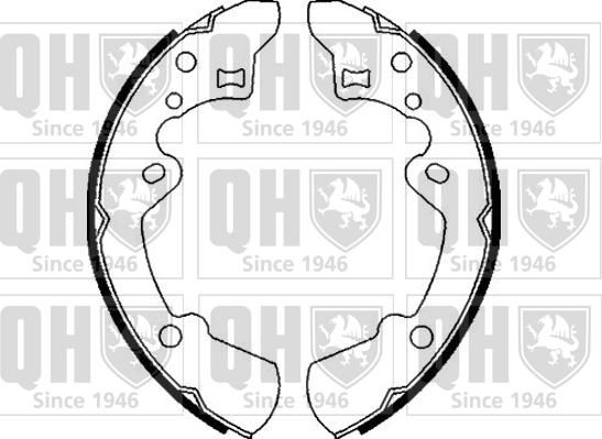 Quinton Hazell BS832 - Brake Shoe Set www.autospares.lv