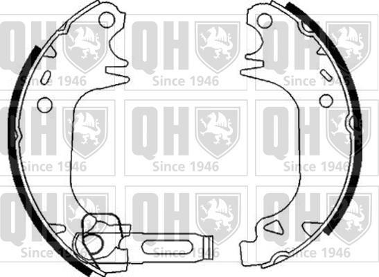 Quinton Hazell BS837 - Brake Shoe Set www.autospares.lv