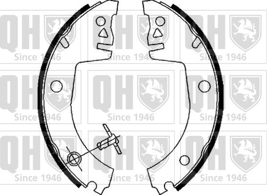 Quinton Hazell BS821 - Brake Shoe Set www.autospares.lv