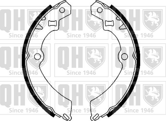 Quinton Hazell BS823 - Комплект тормозных колодок, барабанные www.autospares.lv