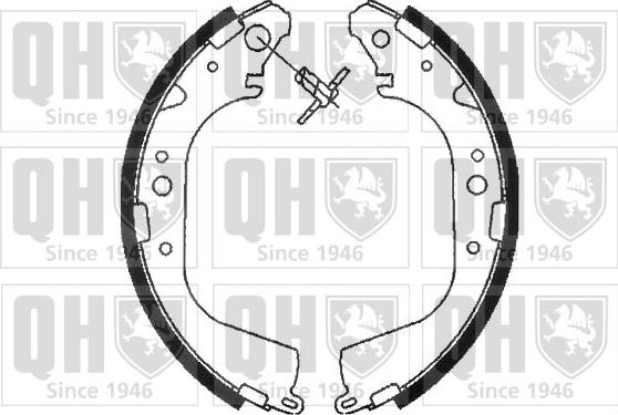 Quinton Hazell BS870 - Brake Shoe Set www.autospares.lv