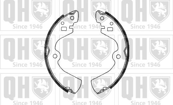 Quinton Hazell BS744 - Brake Shoe Set www.autospares.lv