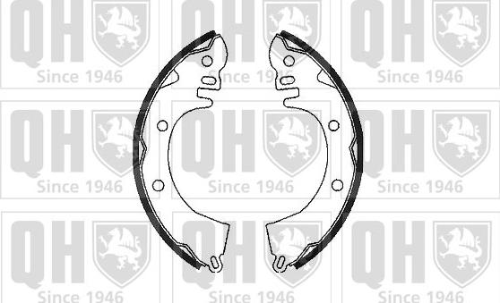 Quinton Hazell BS740 - Brake Shoe Set www.autospares.lv