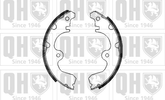 Quinton Hazell BS755 - Brake Shoe Set www.autospares.lv