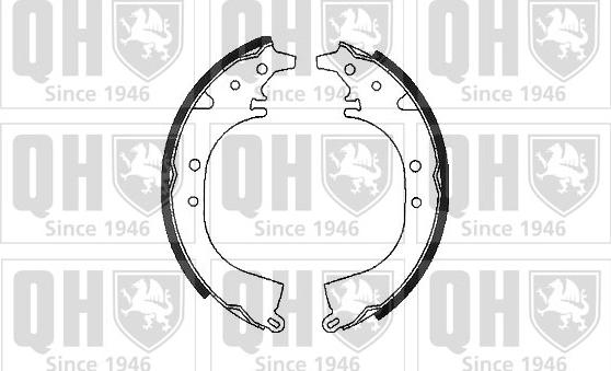 Quinton Hazell BS758 - Brake Shoe Set www.autospares.lv