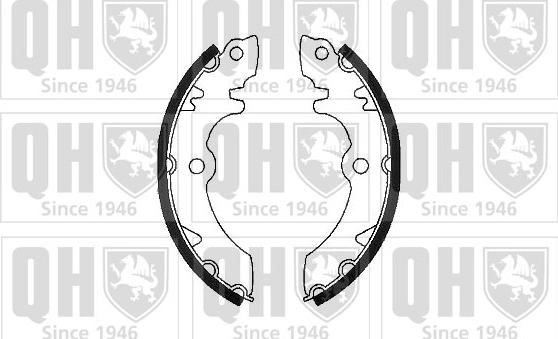 Quinton Hazell BS752 - Brake Shoe Set www.autospares.lv