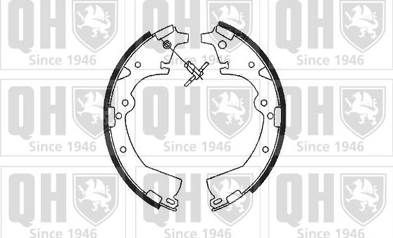 Quinton Hazell BS762 - Brake Shoe Set www.autospares.lv