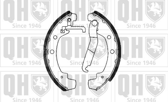 Quinton Hazell BS701 - Brake Shoe Set www.autospares.lv