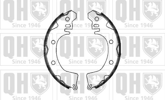 Quinton Hazell BS738 - Brake Shoe Set www.autospares.lv