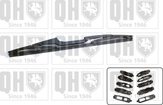 Quinton Hazell QRW013 - Stikla tīrītāja slotiņa www.autospares.lv