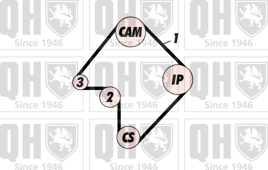 Quinton Hazell QBK501 - Zobsiksnas komplekts www.autospares.lv