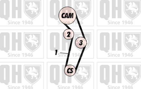 Quinton Hazell QBK528 - Zobsiksnas komplekts www.autospares.lv