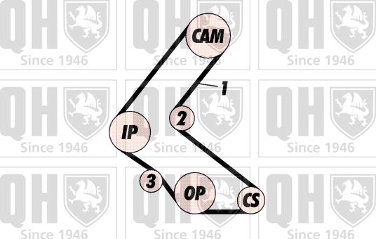 Quinton Hazell QBK570 - Zobsiksnas komplekts www.autospares.lv