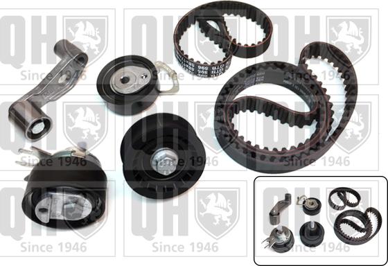 Quinton Hazell QBK640 - Комплект зубчатого ремня ГРМ www.autospares.lv