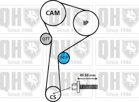 Quinton Hazell QBPK6260 - Ūdenssūknis + Zobsiksnas komplekts www.autospares.lv