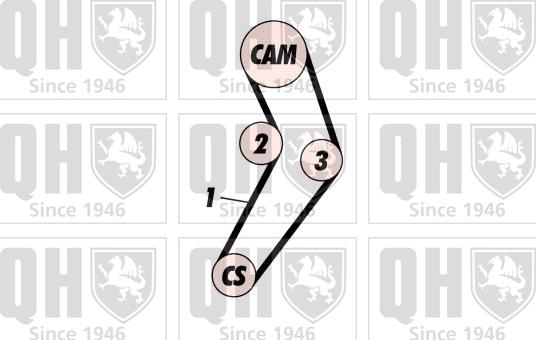 Quinton Hazell QBK122P - Zobsiksnas komplekts www.autospares.lv