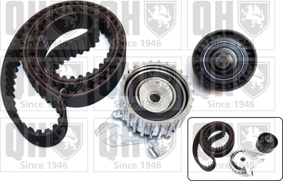 Quinton Hazell QBK831 - Комплект зубчатого ремня ГРМ www.autospares.lv