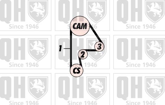 Quinton Hazell QBK393 - Zobsiksnas komplekts www.autospares.lv