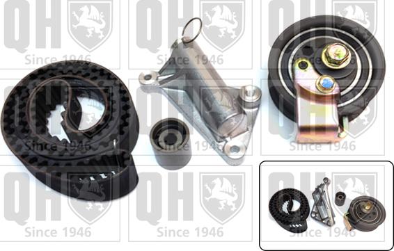 Quinton Hazell QBK748 - Комплект зубчатого ремня ГРМ www.autospares.lv