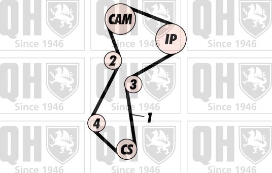 Quinton Hazell QBK781 - Zobsiksnas komplekts www.autospares.lv