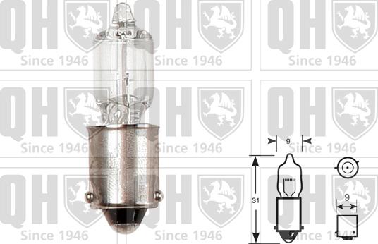 Quinton Hazell QBL434 - Kvēlspuldze www.autospares.lv