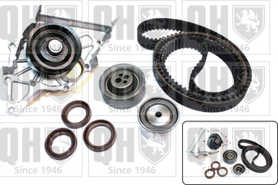 Quinton Hazell QBPK5640 - Water Pump & Timing Belt Set www.autospares.lv