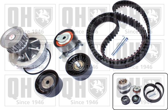 Quinton Hazell QBPK5790 - Ūdenssūknis + Zobsiksnas komplekts www.autospares.lv