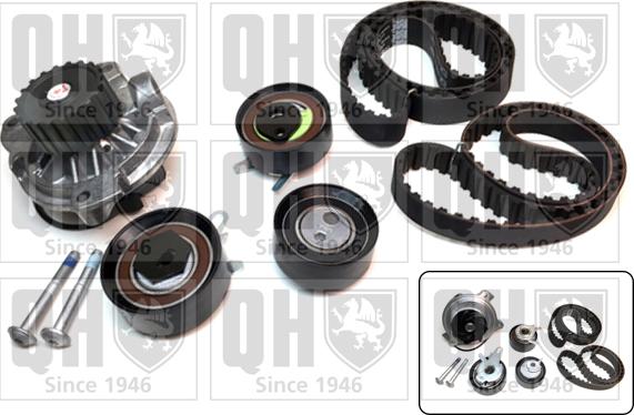 Quinton Hazell QBPK6510 - Water Pump & Timing Belt Set www.autospares.lv