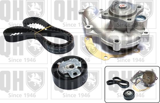 Quinton Hazell QBPK6190 - Ūdenssūknis + Zobsiksnas komplekts www.autospares.lv