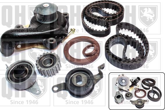 Quinton Hazell QBPK1560 - Water Pump & Timing Belt Set www.autospares.lv