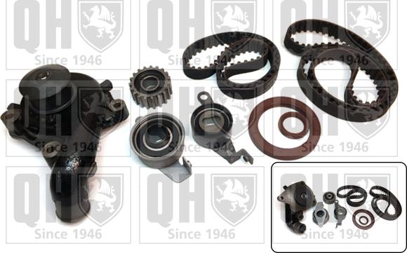 Quinton Hazell QBPK1572 - Ūdenssūknis + Zobsiksnas komplekts www.autospares.lv