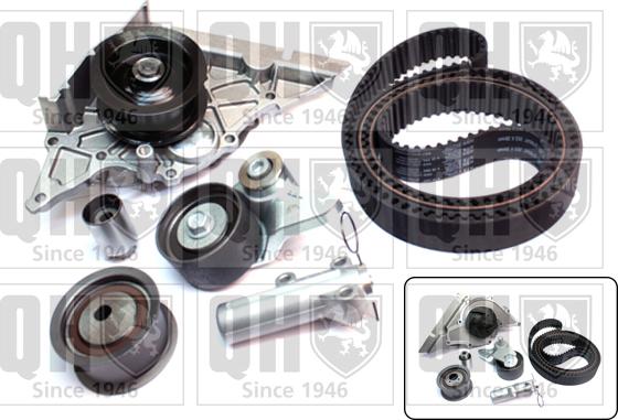 Quinton Hazell QBPK8100 - Water Pump & Timing Belt Set www.autospares.lv