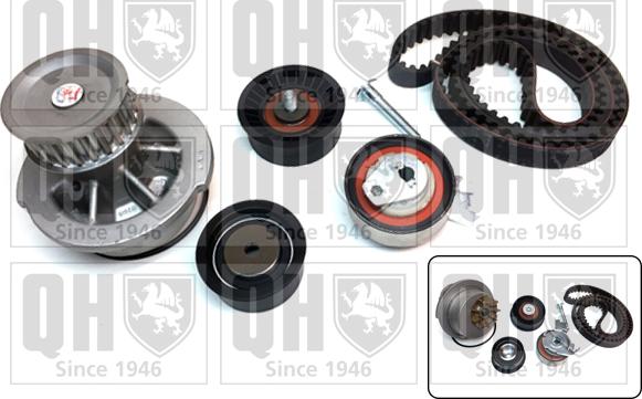 Quinton Hazell QBPK2730 - Ūdenssūknis + Zobsiksnas komplekts www.autospares.lv