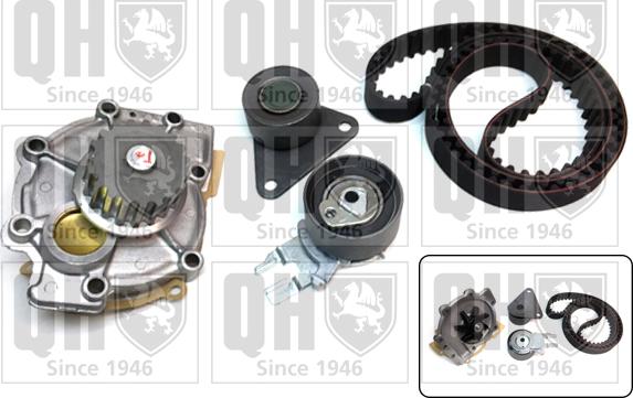 Quinton Hazell QBPK7580 - Ūdenssūknis + Zobsiksnas komplekts www.autospares.lv