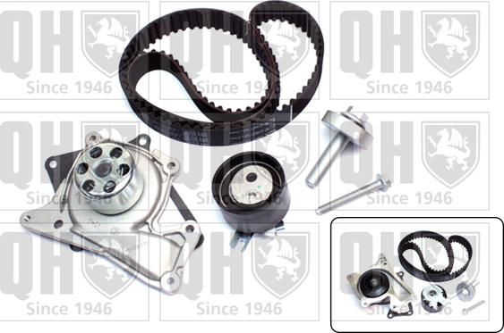 Quinton Hazell QBPK7642 - Ūdenssūknis + Zobsiksnas komplekts www.autospares.lv