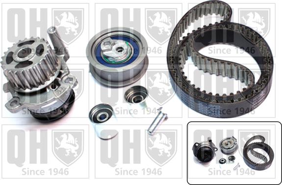 Quinton Hazell QBPK7080 - Ūdenssūknis + Zobsiksnas komplekts www.autospares.lv