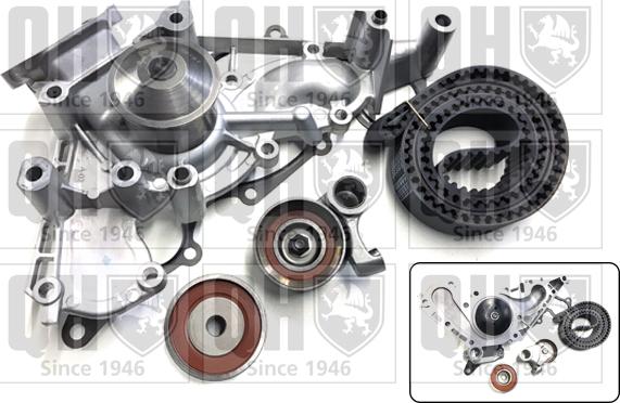 Quinton Hazell QBPK7240 - Ūdenssūknis + Zobsiksnas komplekts autospares.lv