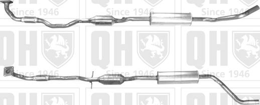 Quinton Hazell QCAT91416H - Katalizators www.autospares.lv