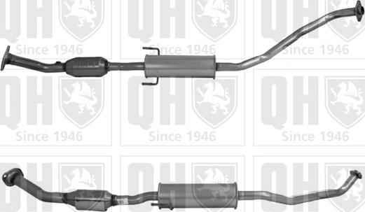 Quinton Hazell QCAT91604H - Katalizators www.autospares.lv