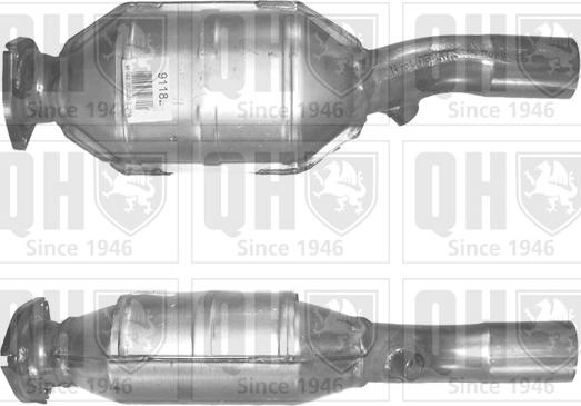 Quinton Hazell QCAT91182H - Katalizators www.autospares.lv