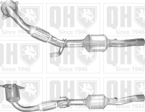 Quinton Hazell QCAT91725H - Katalizators www.autospares.lv