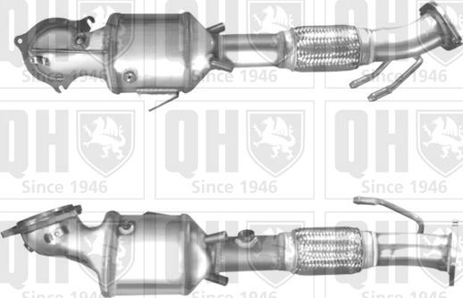 Quinton Hazell QCAT92042H - Katalizators www.autospares.lv