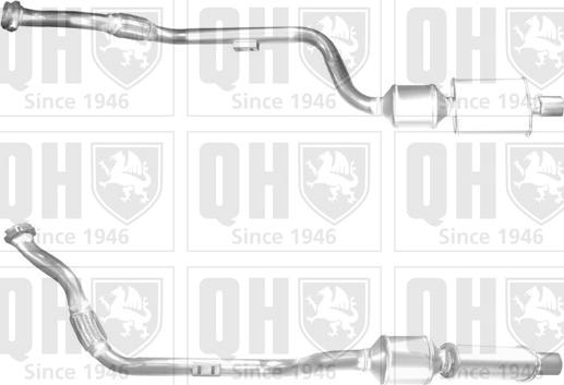 Quinton Hazell QCAT80521 - Katalizators www.autospares.lv