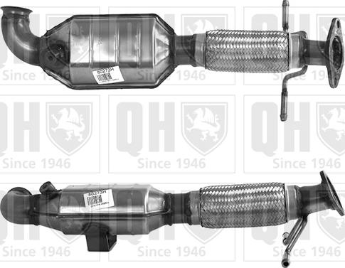 Quinton Hazell QCAT80273H - Katalizators www.autospares.lv