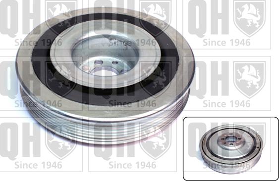 Quinton Hazell QCD127 - Шкив коленчатого вала www.autospares.lv