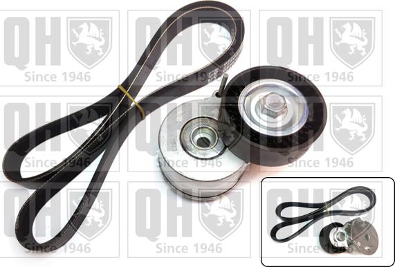 Quinton Hazell QDK90 - Ķīļrievu siksnu komplekts www.autospares.lv