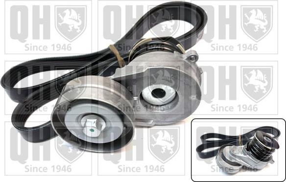 Quinton Hazell QDK140 - Поликлиновый ременный комплект www.autospares.lv